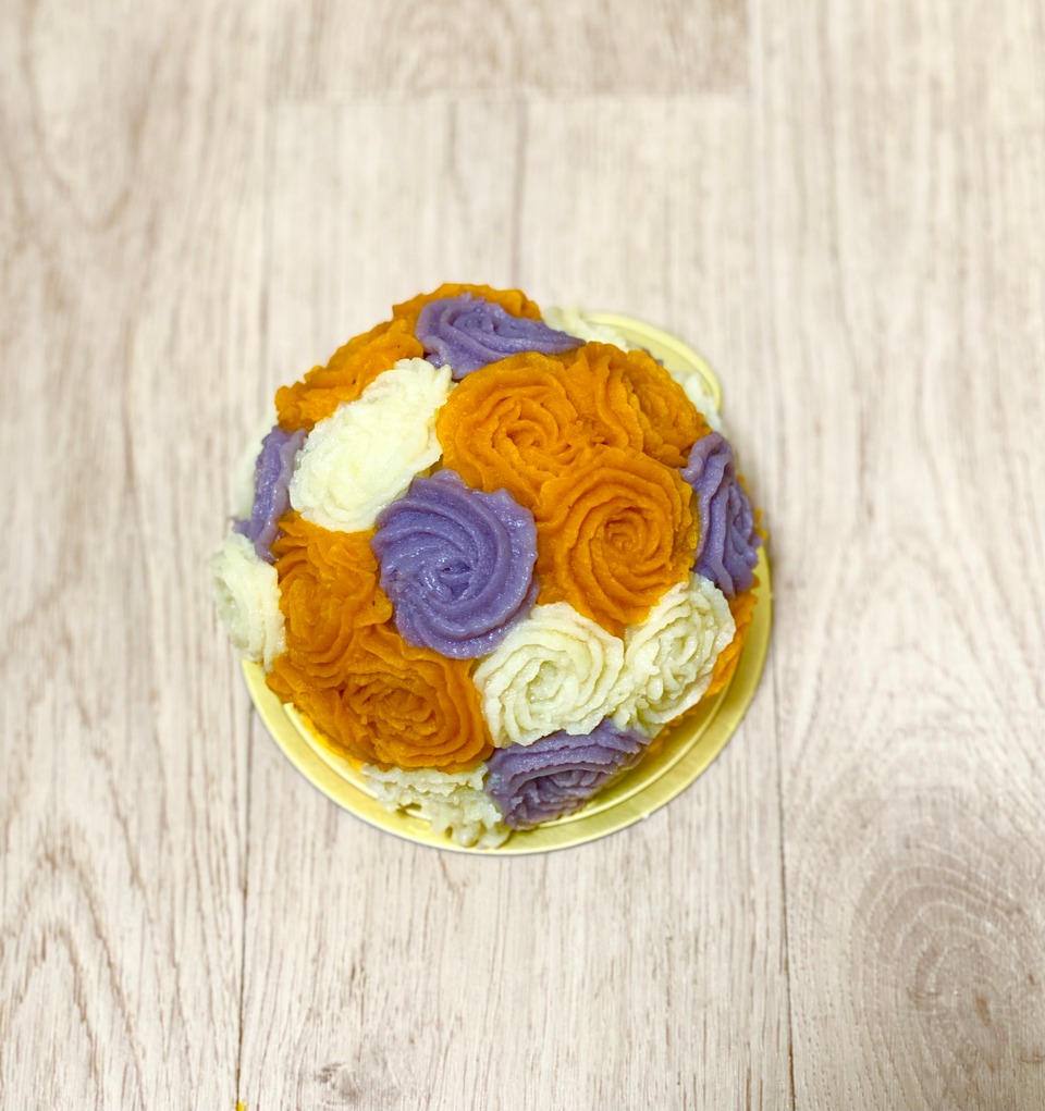 お魚と野菜の手作りケーキ